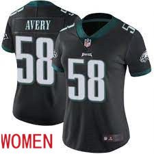 Women Philadelphia Eagles #58 Genard Avery Black Nike Limited Player NFL Jersey->youth nfl jersey->Youth Jersey